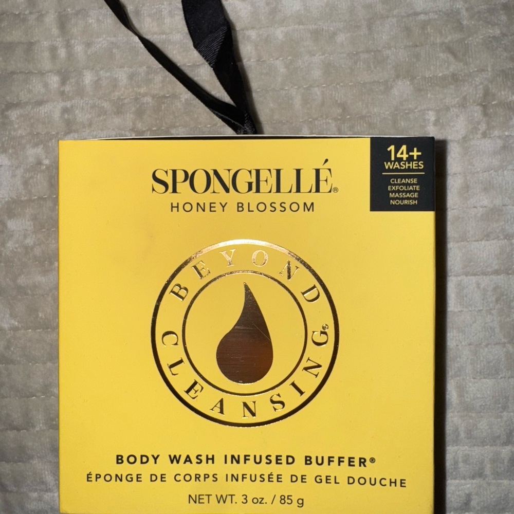 Spongelle- Honey Blossom Body Wash Infused Buffer - Yellow